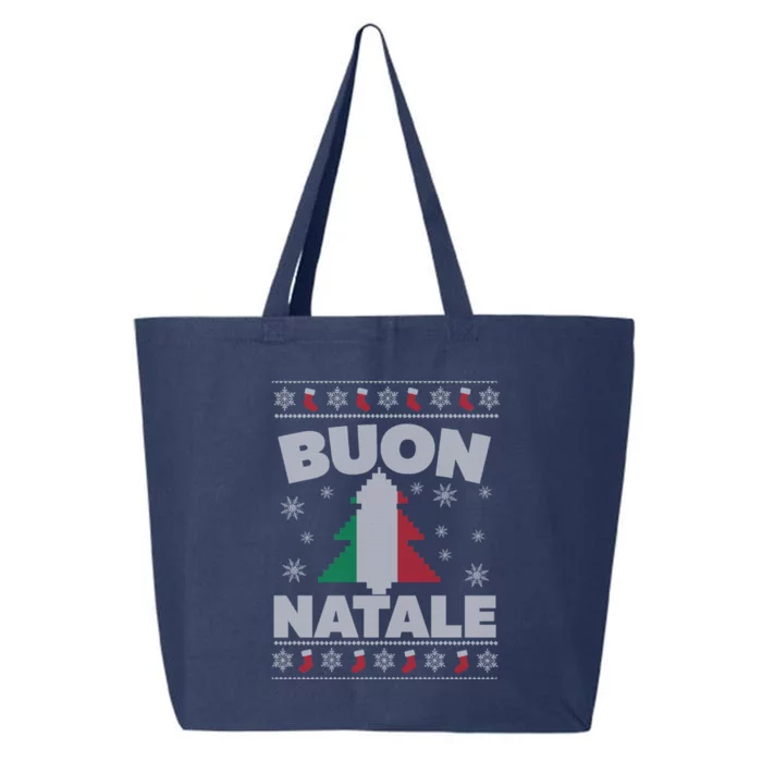 Buon Natale Italian Ugly Christmas And Meaningful Gift 25L Jumbo Tote