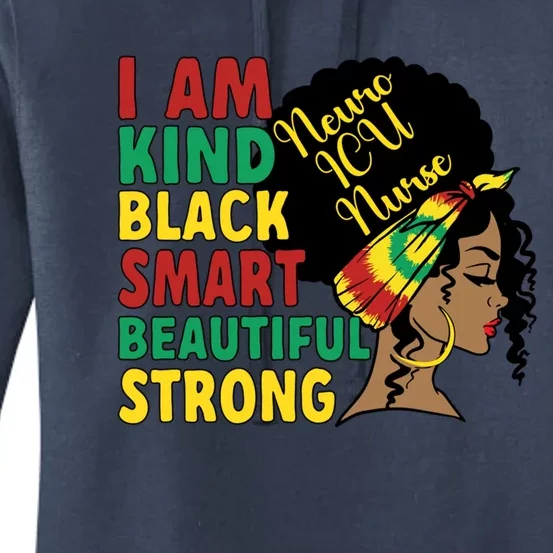 Black Neuro Icu Nurse African American Neuro Icu Nursing Meaningful Gift Women's Pullover Hoodie