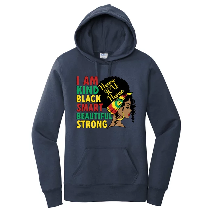 Black Neuro Icu Nurse African American Neuro Icu Nursing Meaningful Gift Women's Pullover Hoodie