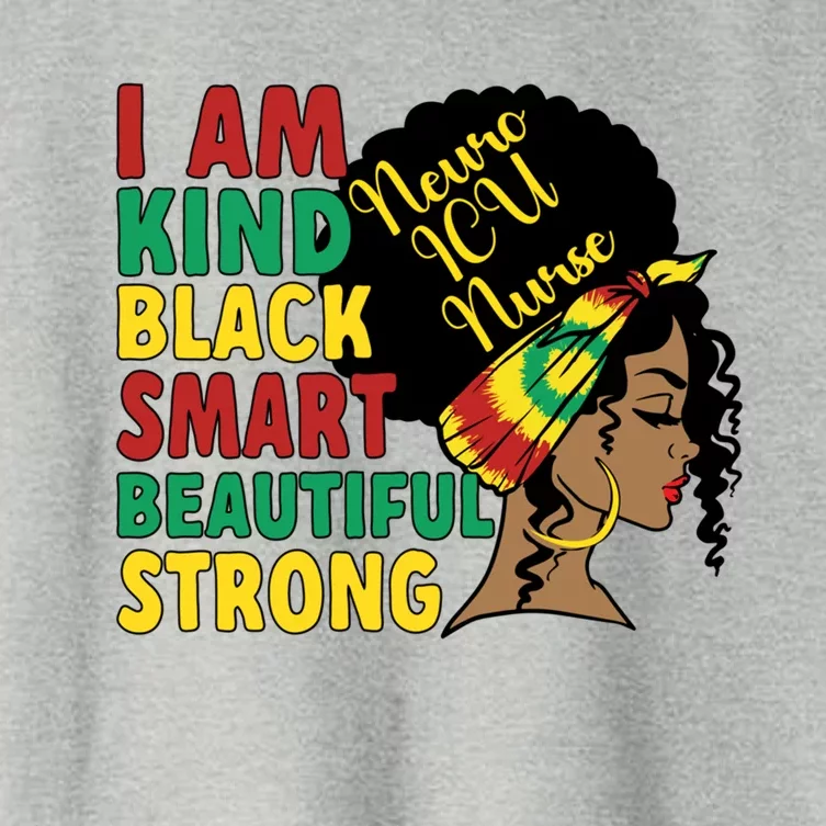 Black Neuro Icu Nurse African American Neuro Icu Nursing Meaningful Gift Women's Crop Top Tee