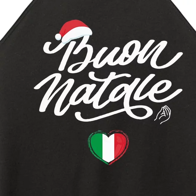 Buon Natale Italian Family Christmas Italy Pride Holiday Women’s Perfect Tri Rocker Tank