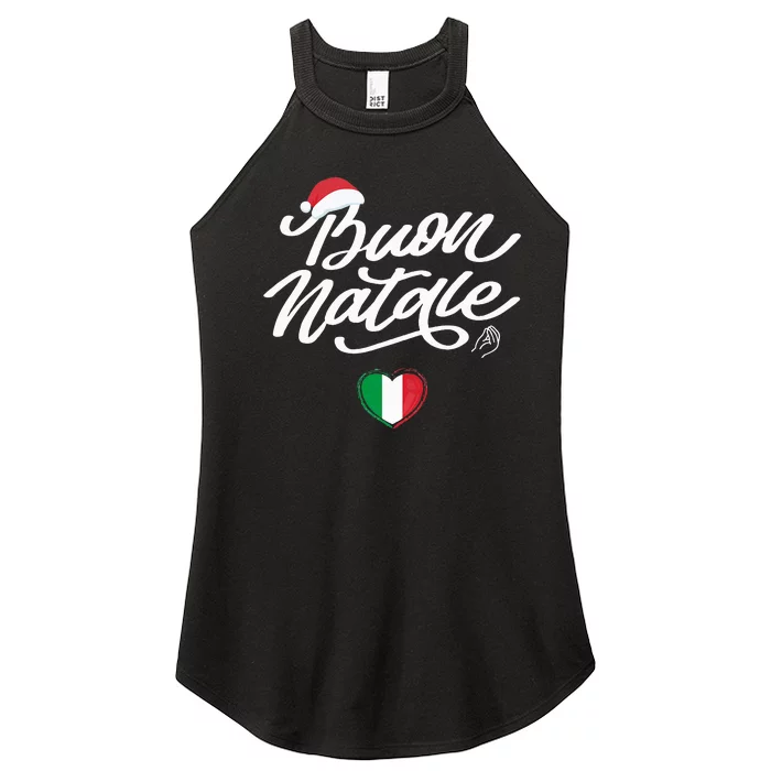 Buon Natale Italian Family Christmas Italy Pride Holiday Women’s Perfect Tri Rocker Tank