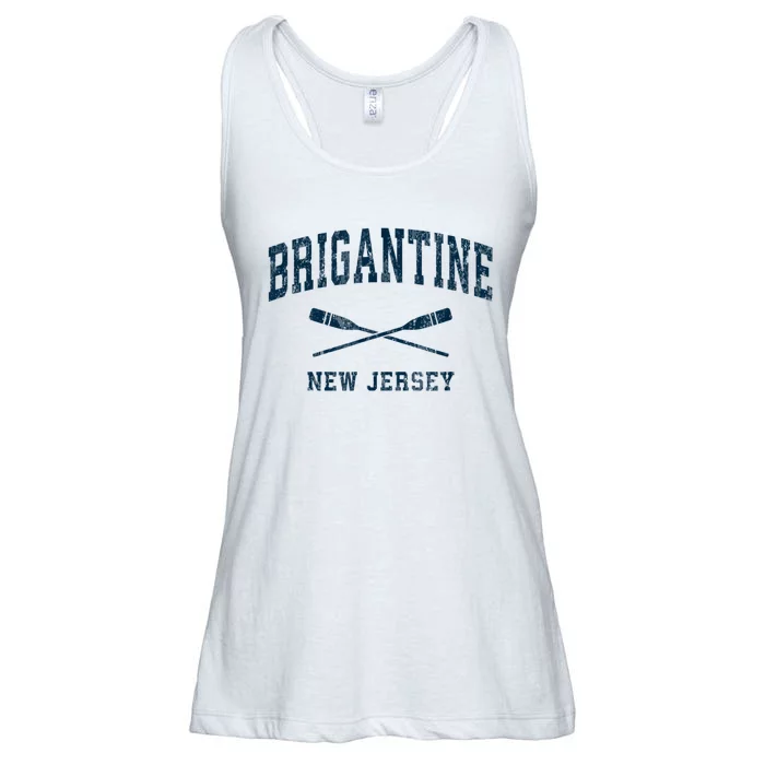 Brigantine New Jersey Vintage Nautical Paddles Sports Oars Ladies Essential Flowy Tank