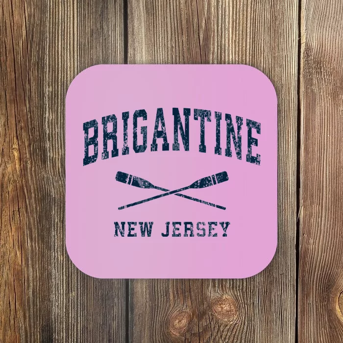 Brigantine New Jersey Vintage Nautical Paddles Sports Oars Coaster