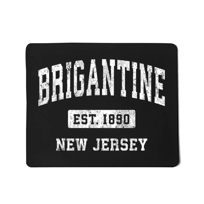 Brigantine New Jersey Nj Vintage Athletic Sports Mousepad