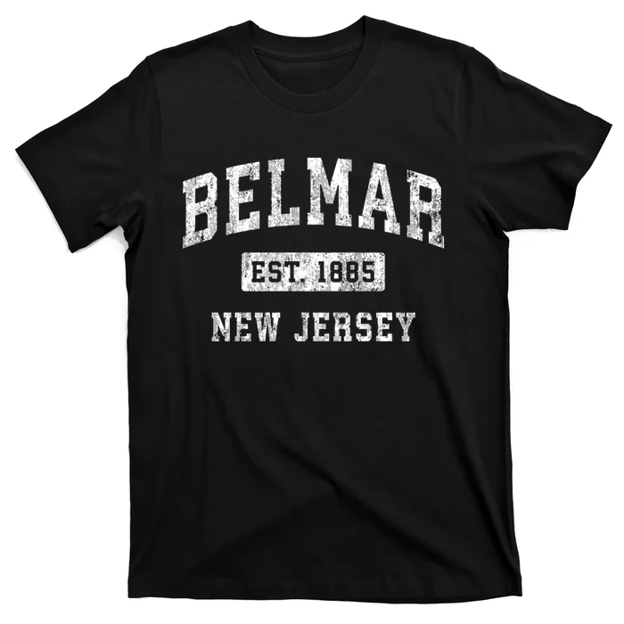 Belmar New Jersey Nj Vintage Established Sports T-Shirt