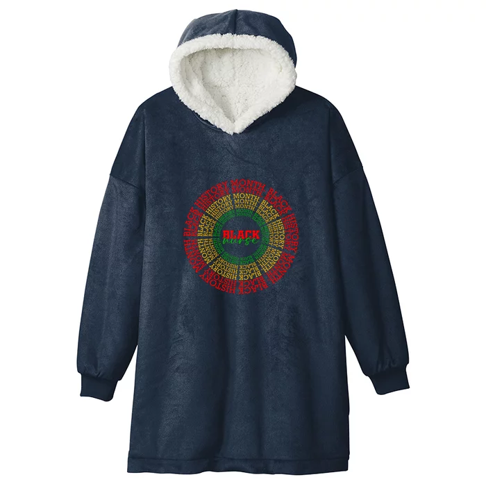 Black Nurse Juneteenth Since 1865 Afro America Gift Hooded Wearable Blanket