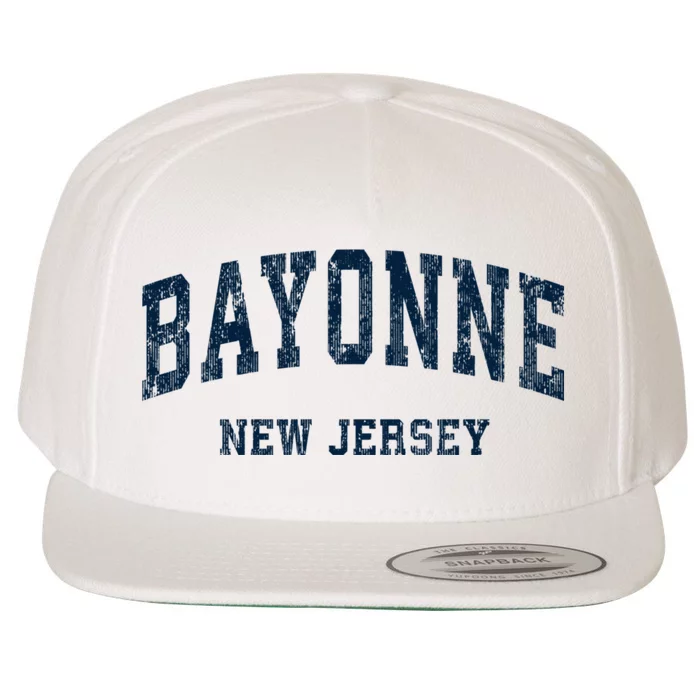 Bayonne New Jersey Nj Vintage Varsity Sports Wool Snapback Cap