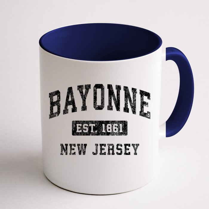 Bayonne New Jersey Nj Vintage Established Sports Front & Back Coffee Mug