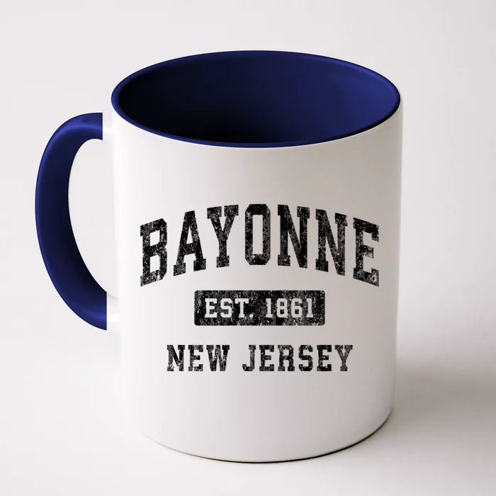 Bayonne New Jersey Nj Vintage Established Sports Front & Back Coffee Mug