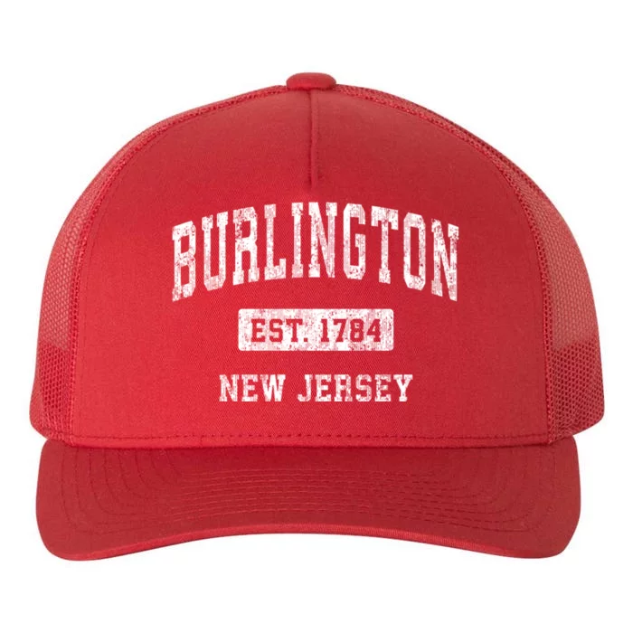 Burlington New Jersey Nj Vintage Sports Yupoong Adult 5-Panel Trucker Hat