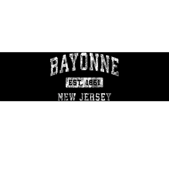 Bayonne New Jersey Nj Vintage Established Sports Design Bumper Sticker