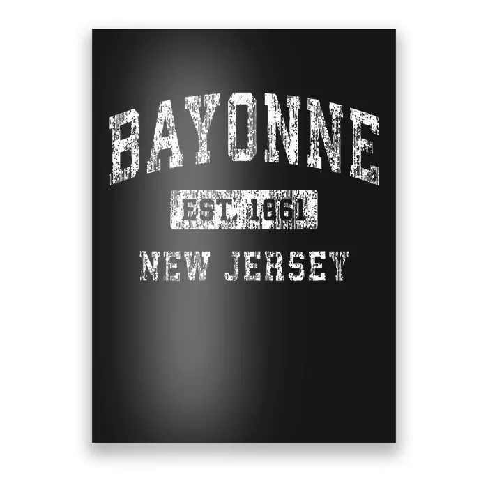 Bayonne New Jersey Nj Vintage Established Sports Design Poster