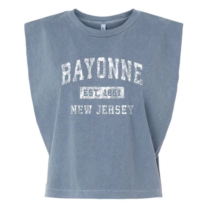 Bayonne New Jersey Nj Vintage Established Sports Design Garment-Dyed Women's Muscle Tee