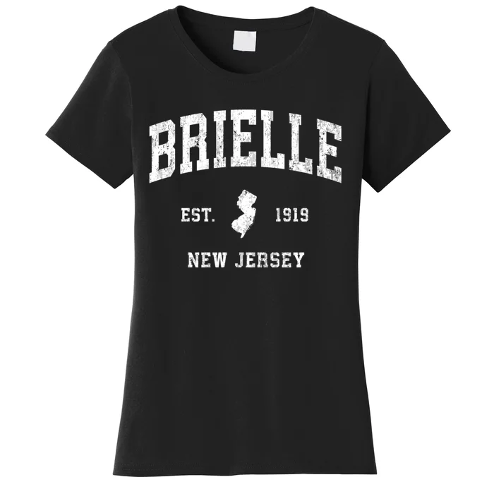 Brielle New Jersey Nj Vintage Athletic Sports Women's T-Shirt