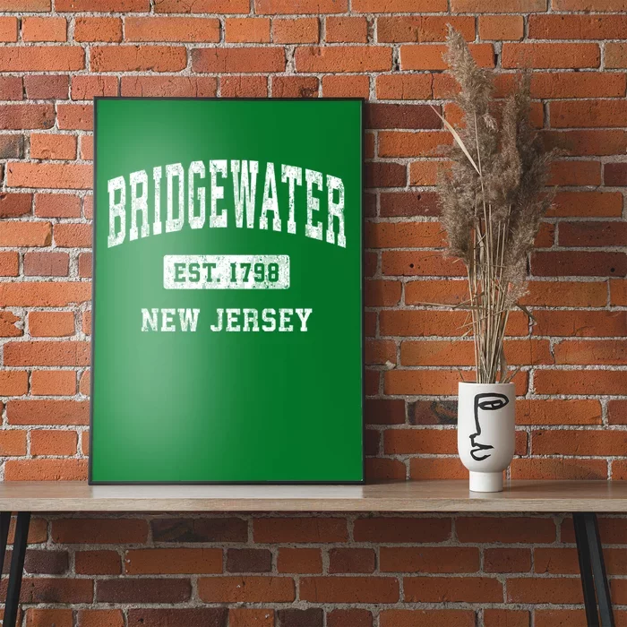 Bridgewater New Jersey Nj Vintage Athletic Sports Poster