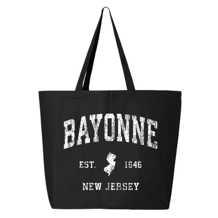 Bayonne New Jersey Nj Vintage Athletic Sports Design 25L Jumbo Tote