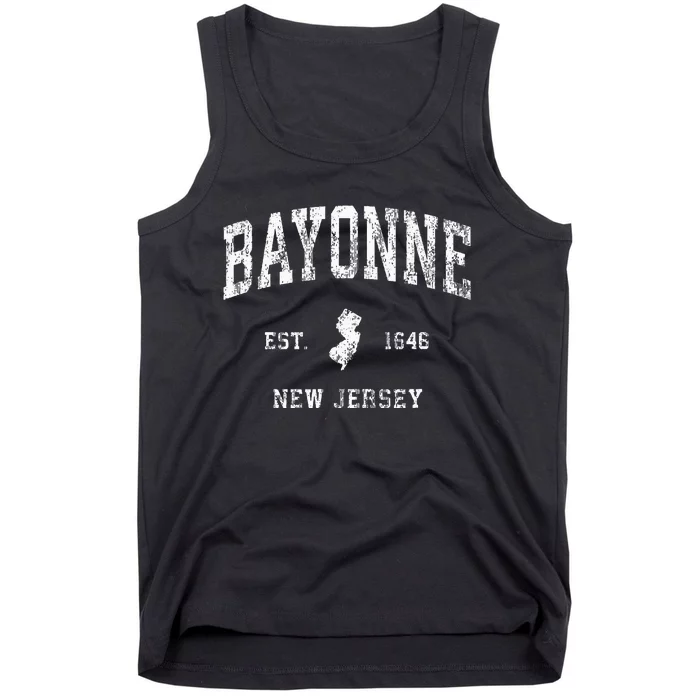 Bayonne New Jersey Nj Vintage Athletic Sports Design Tank Top