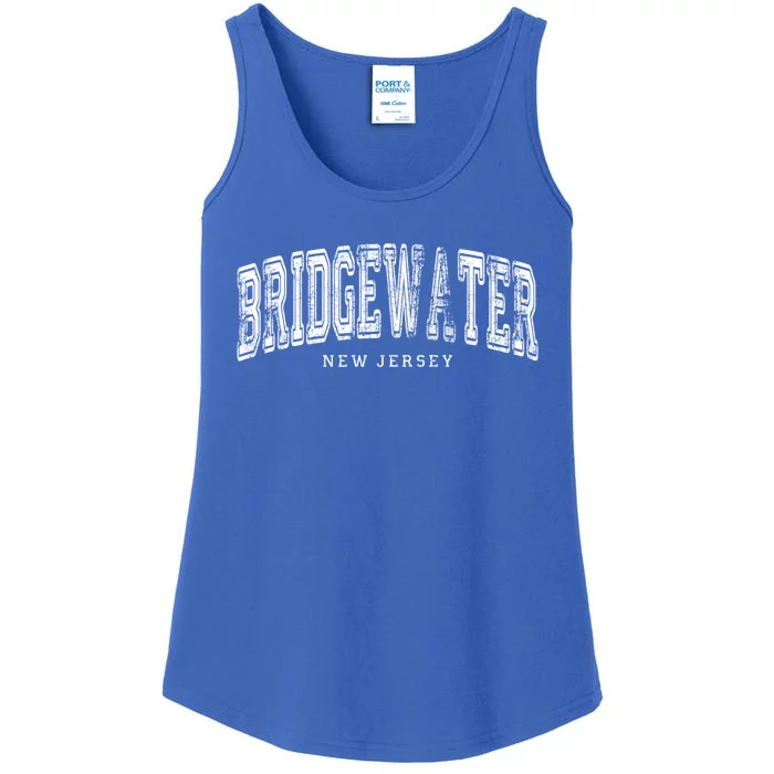 Bridgewater New Jersey Vintage Retro Us City State Travel Meaningful Gift Ladies Essential Tank