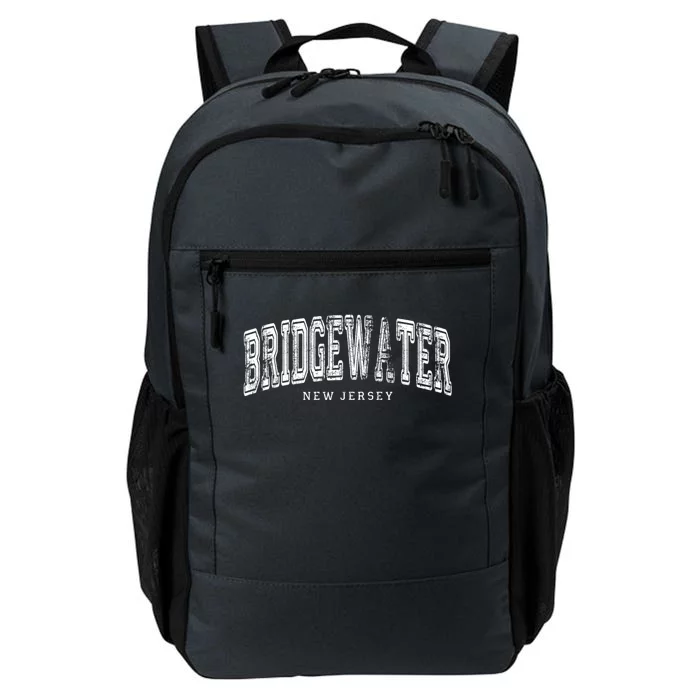 Bridgewater New Jersey Vintage Retro Us City State Travel Meaningful Gift Daily Commute Backpack