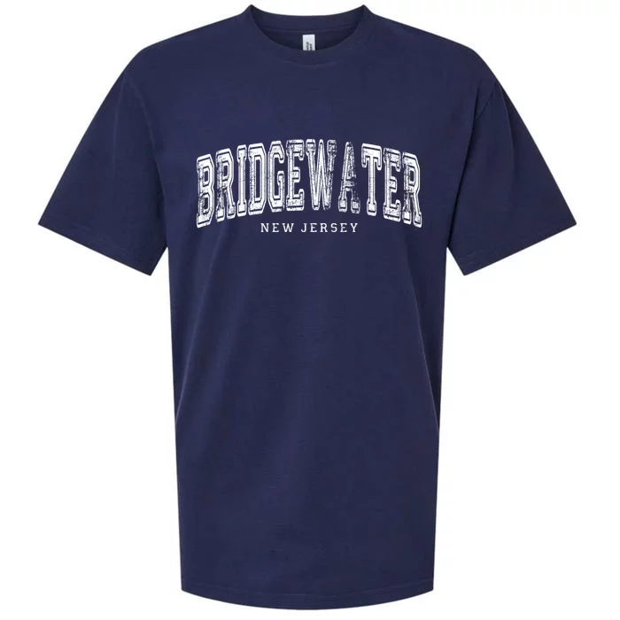 Bridgewater New Jersey Vintage Retro Us City State Travel Meaningful Gift Sueded Cloud Jersey T-Shirt