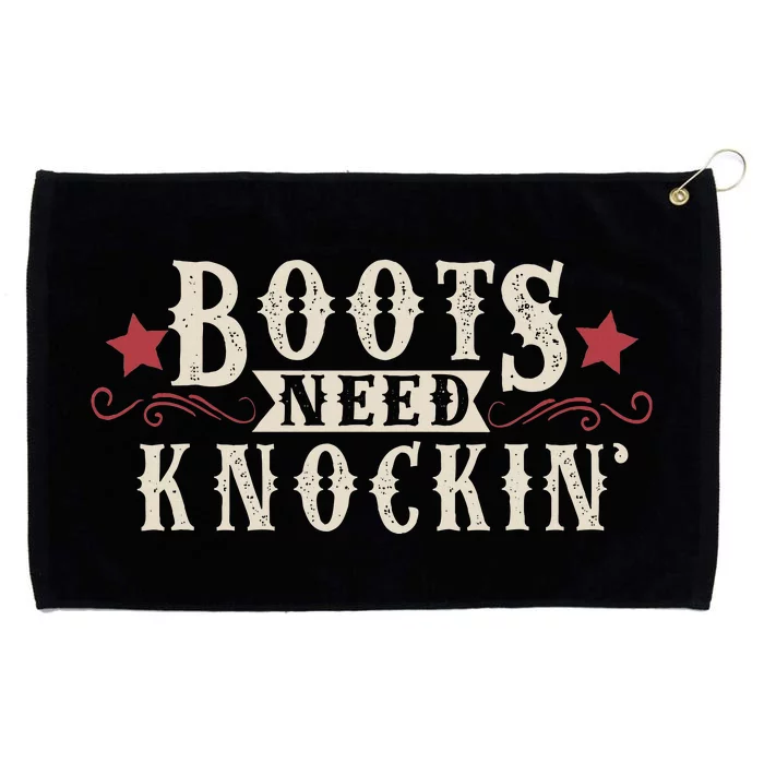 Boots Need Knocking Country Music Song Grommeted Golf Towel