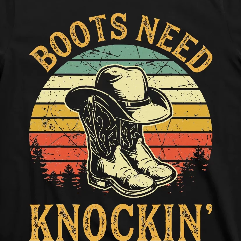 Boots Need Knockin Country Music Lover T-Shirt