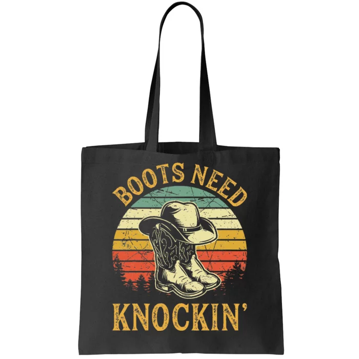 Boots Need Knockin Country Music Lover Tote Bag