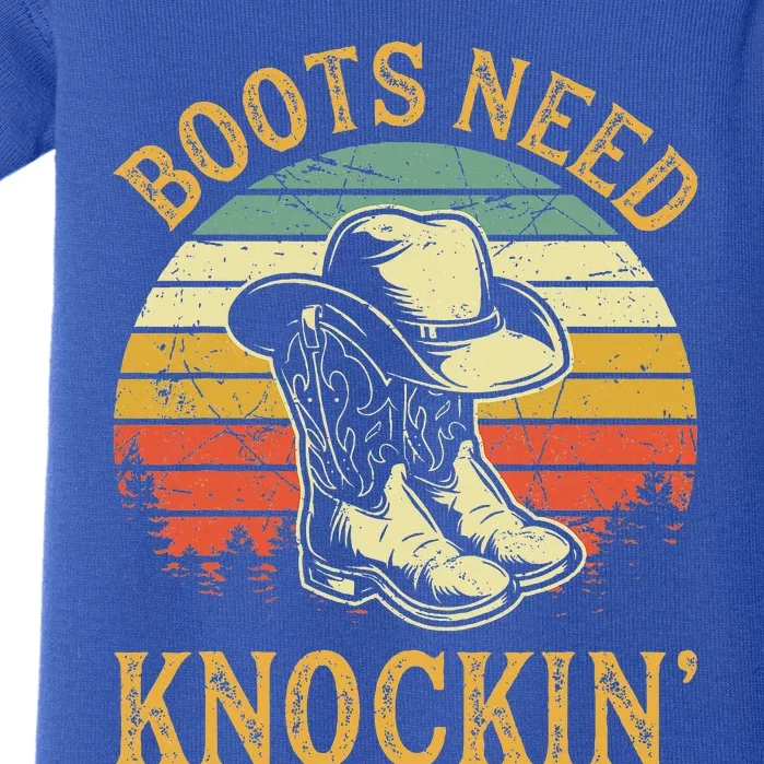 Boots Need Knockin Country Baby Bodysuit