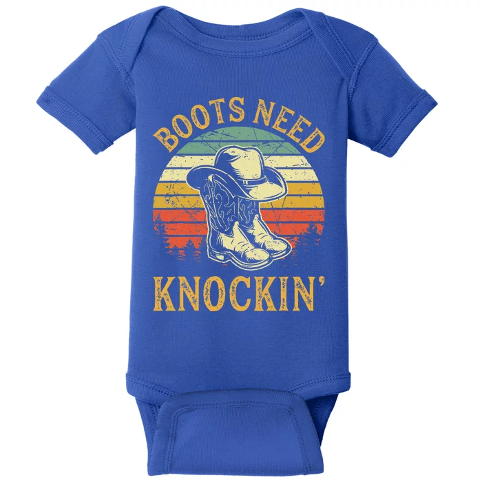 Boots Need Knockin Country Baby Bodysuit