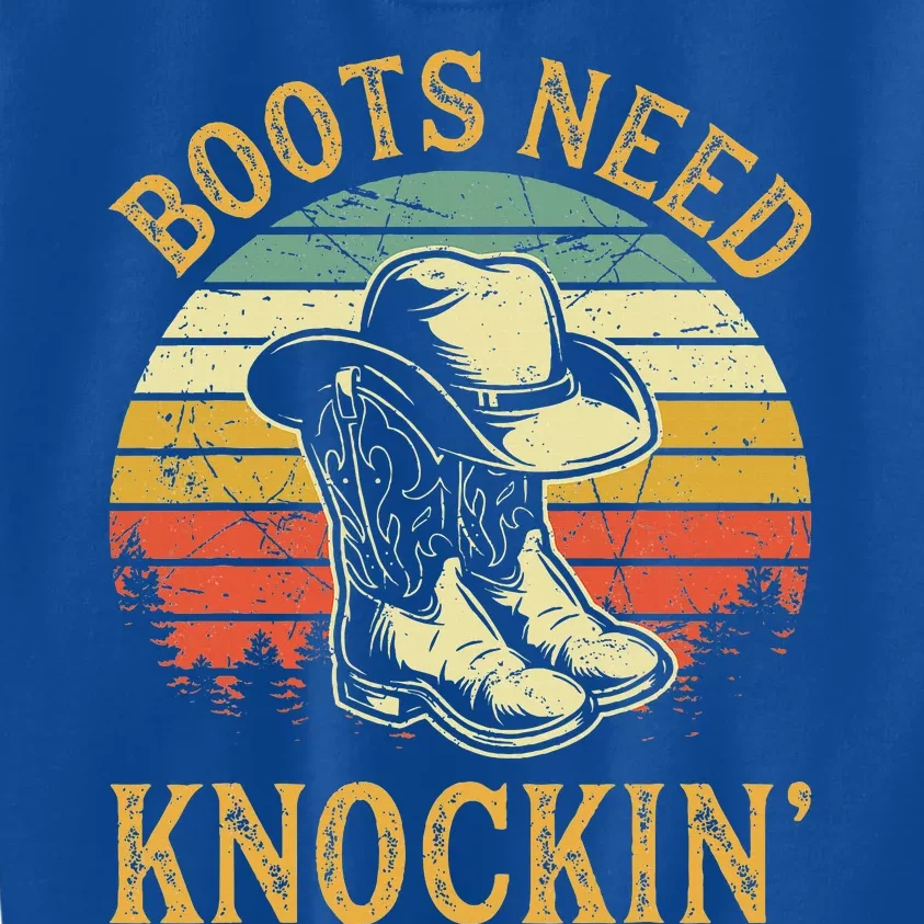 Boots Need Knockin Country Kids Sweatshirt