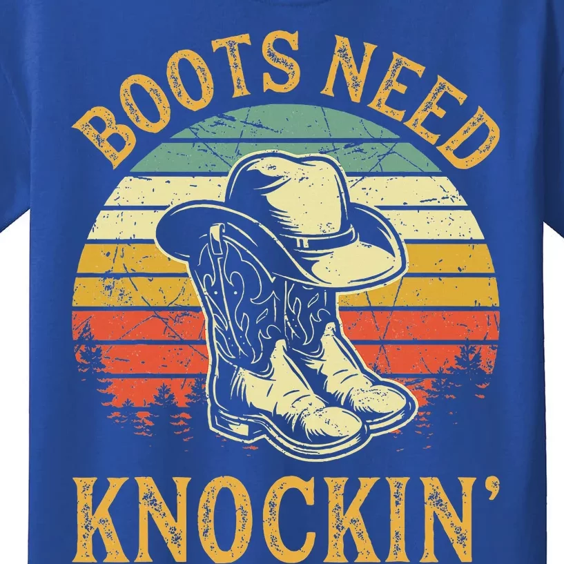 Boots Need Knockin Country Kids T-Shirt