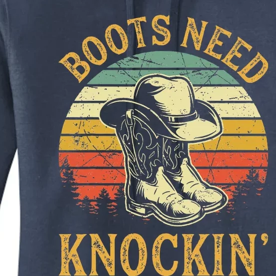 Boots Need Knockin Country Women's Pullover Hoodie