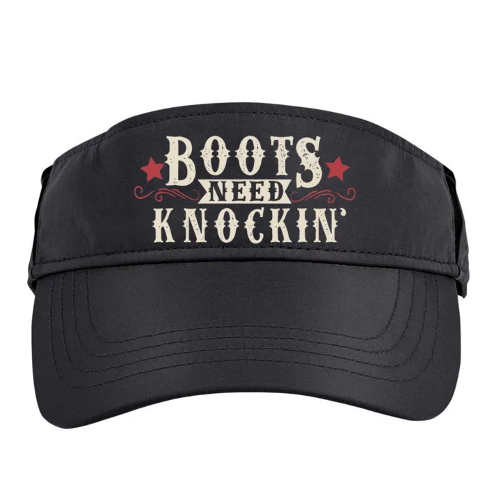 Boots Need Knocking Country Music Song Adult Drive Performance Visor