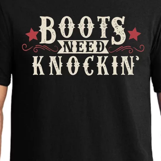 Boots Need Knocking Country Music Song Pajama Set