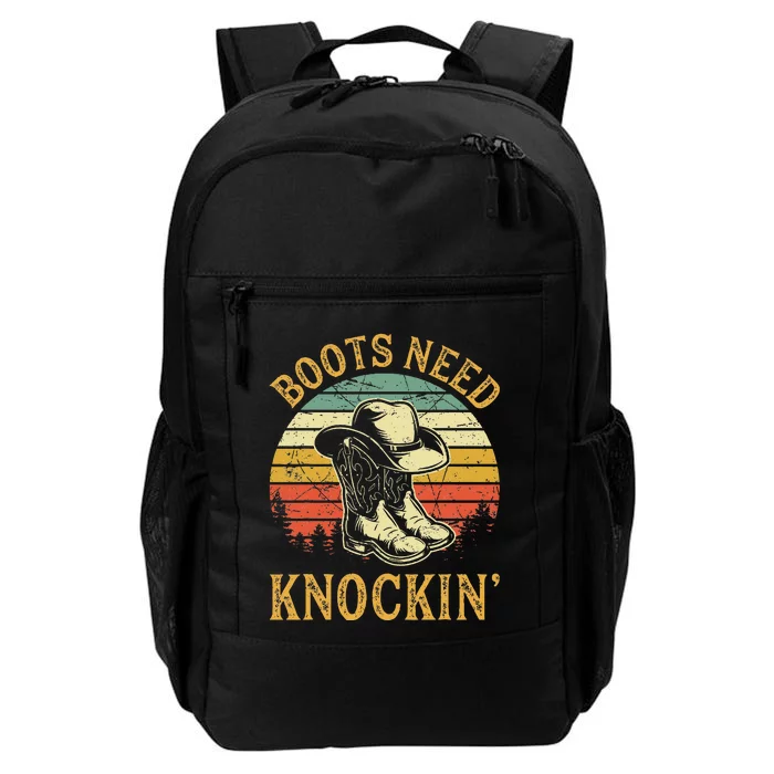 Boots Need Knockin Country Music Lover Daily Commute Backpack