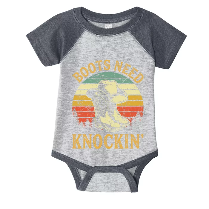 Boots Need Knockin Country Music Lover Infant Baby Jersey Bodysuit