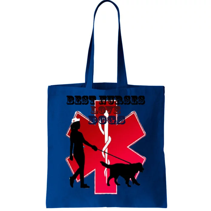 Best Nurses Love Dogs Gift Tote Bag