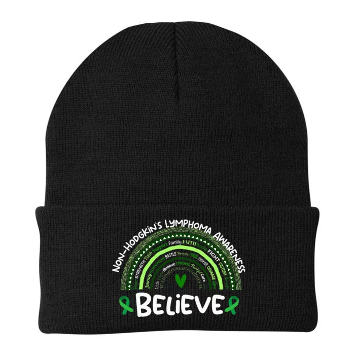 Believe NonhodgkinS Lymphoma Awareness Month Knit Cap Winter Beanie