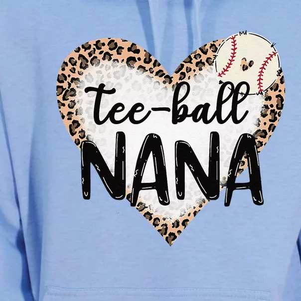 Ball Nana Leopard Print Heart Ball Mom Mothers Day Unisex Surf Hoodie