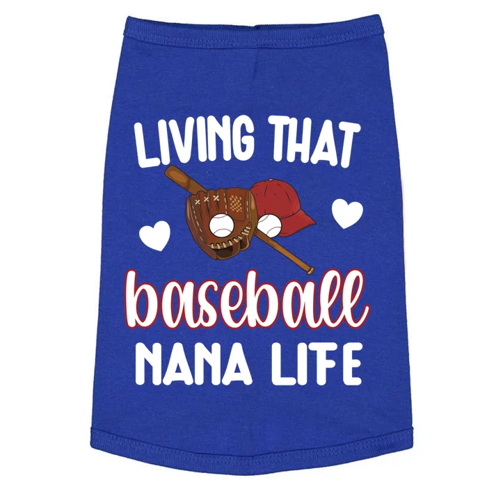 Baseball Nana Life Baseball Grandma Nana Gift Doggie Tank