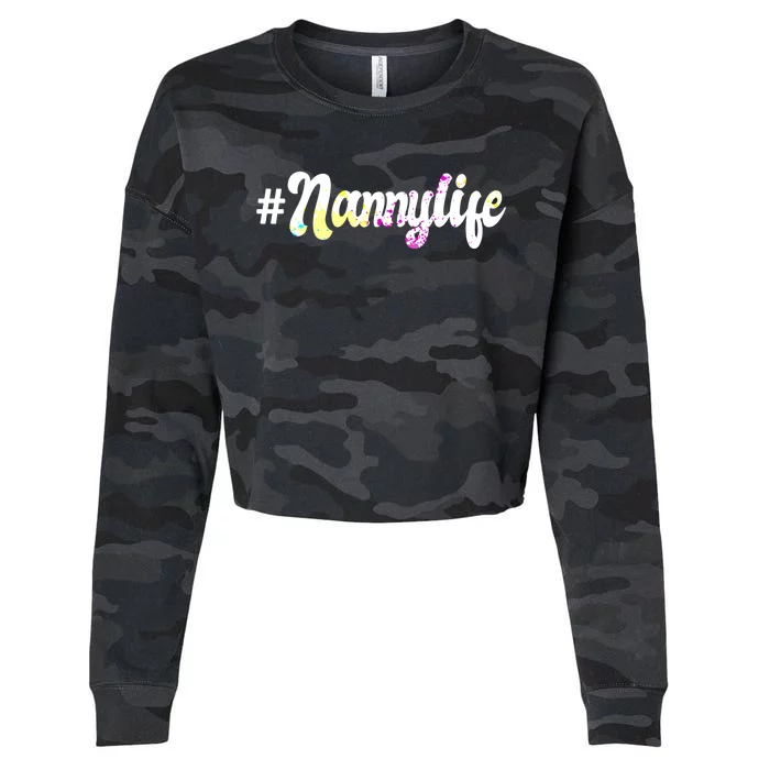 Babysitter Nanny Life Sitting Care Provider Gift Cropped Pullover Crew