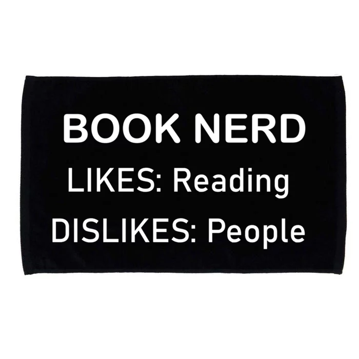 Book Nerd Likes Funny Bookish Reading For Bookworm Gift Microfiber Hand Towel