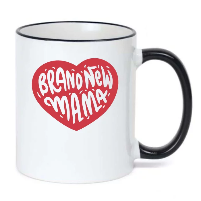 Brand New Mama Heart Gift Black Color Changing Mug