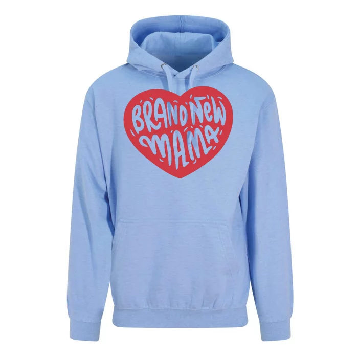 Brand New Mama Heart Gift Unisex Surf Hoodie