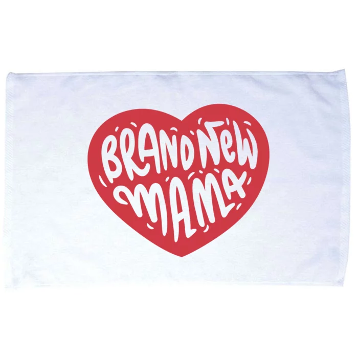 Brand New Mama Heart Gift Microfiber Hand Towel