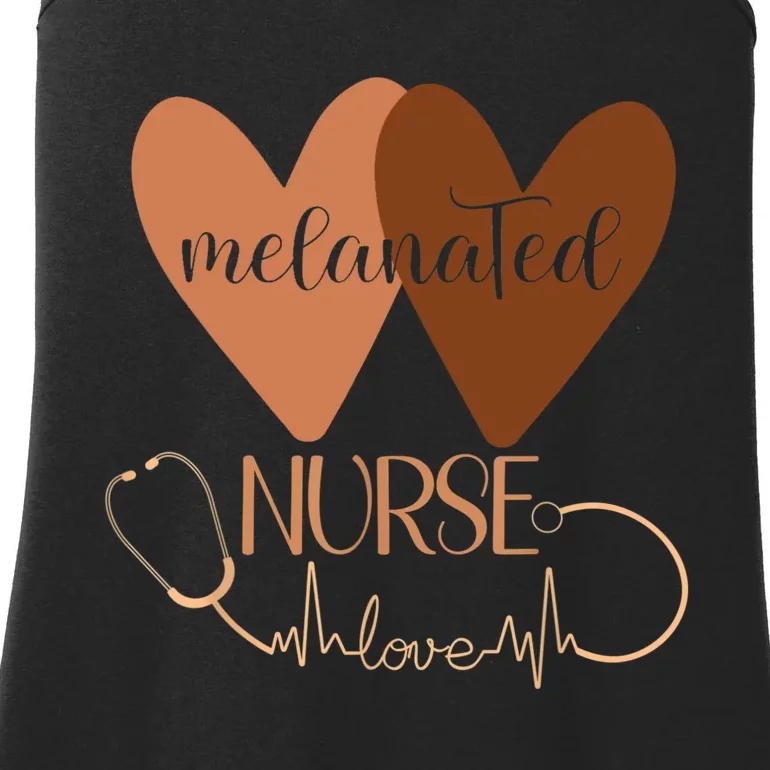 Black Nurse Melanated Woman Black History Month Nursing Crew Ladies Essential Tank