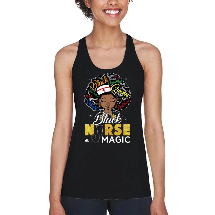 Black Nurses Matter Black History Pride African American Women's Racerback Tank