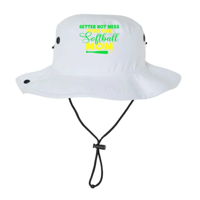 Better Not Mess With This Softball Mom Gift Legacy Cool Fit Booney Bucket Hat