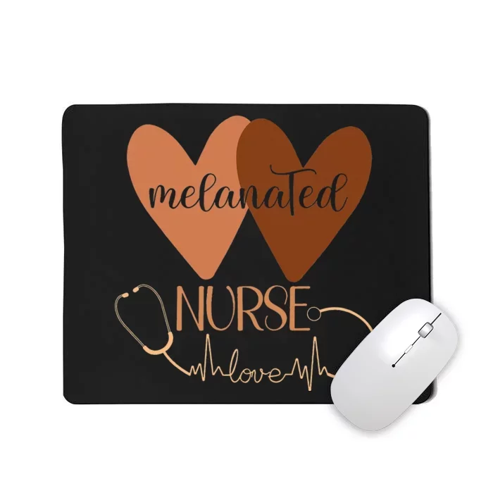 Black Nurse Melanated Woman Black History Month Nursing Crew Mousepad